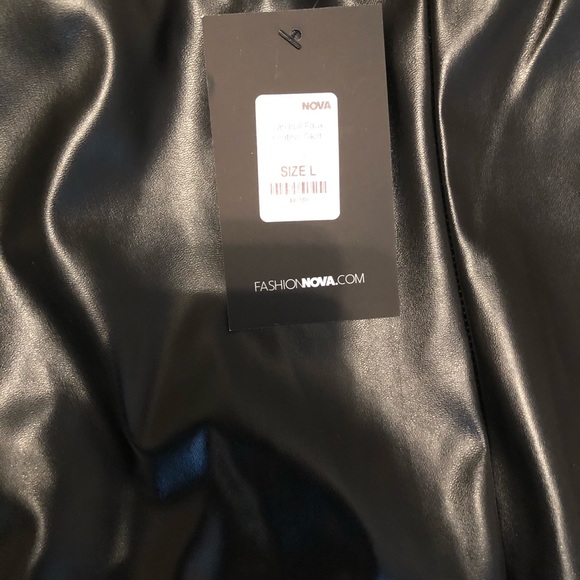Faux Leather Skirt-Never worn - Picture 2 of 3